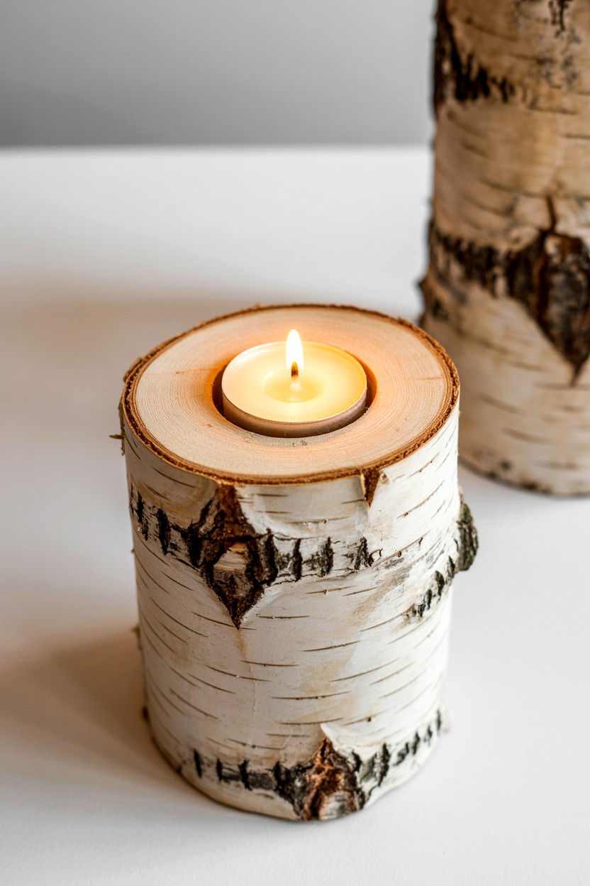 Rustic Candle Holder - 25 Rustic Valentine's Day Decorations