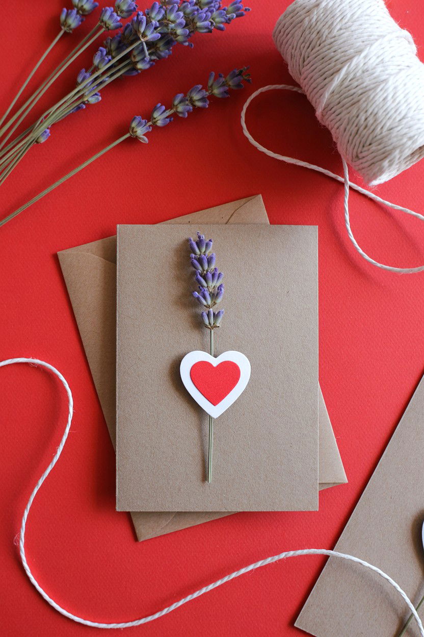 Rustic Kraft Paper Card - 25 Valentine's Day Card Ideas for Boyfriend
