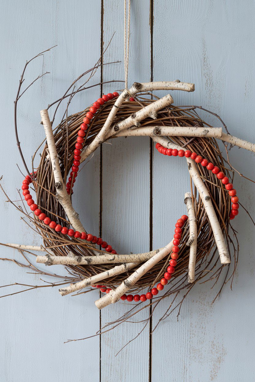 Rustic Twig Wreath - 25 Valentine's Day Wreath Ideas