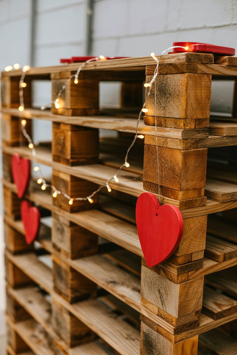 Rustic Wooden Palette - 25 Valentine's Day Photo Booth Ideas