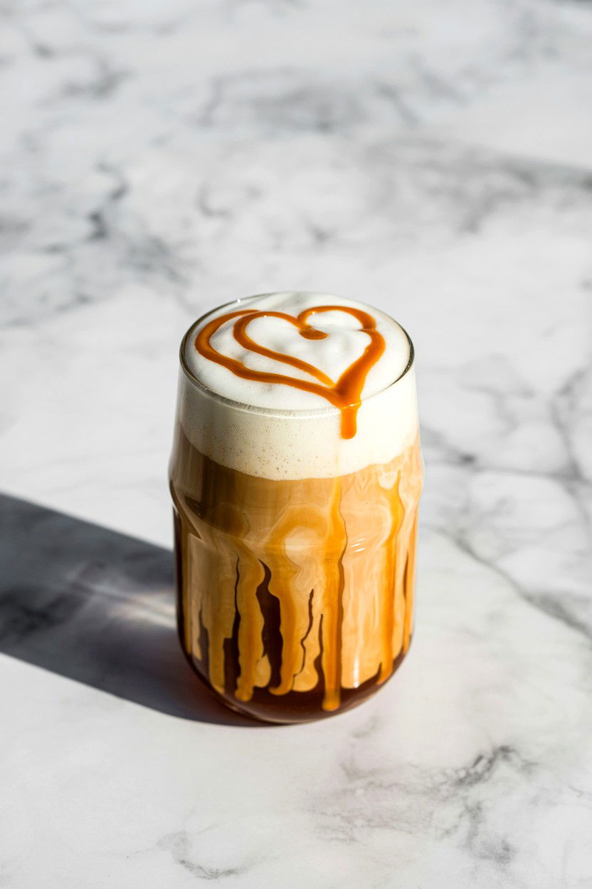 Salted Caramel Cold Brew - 25 Valentine's Day Fancy Drink Ideas