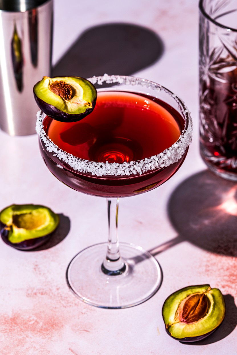 Salted Plum Margarita - 25 Valentine's Day Tequila Cocktails