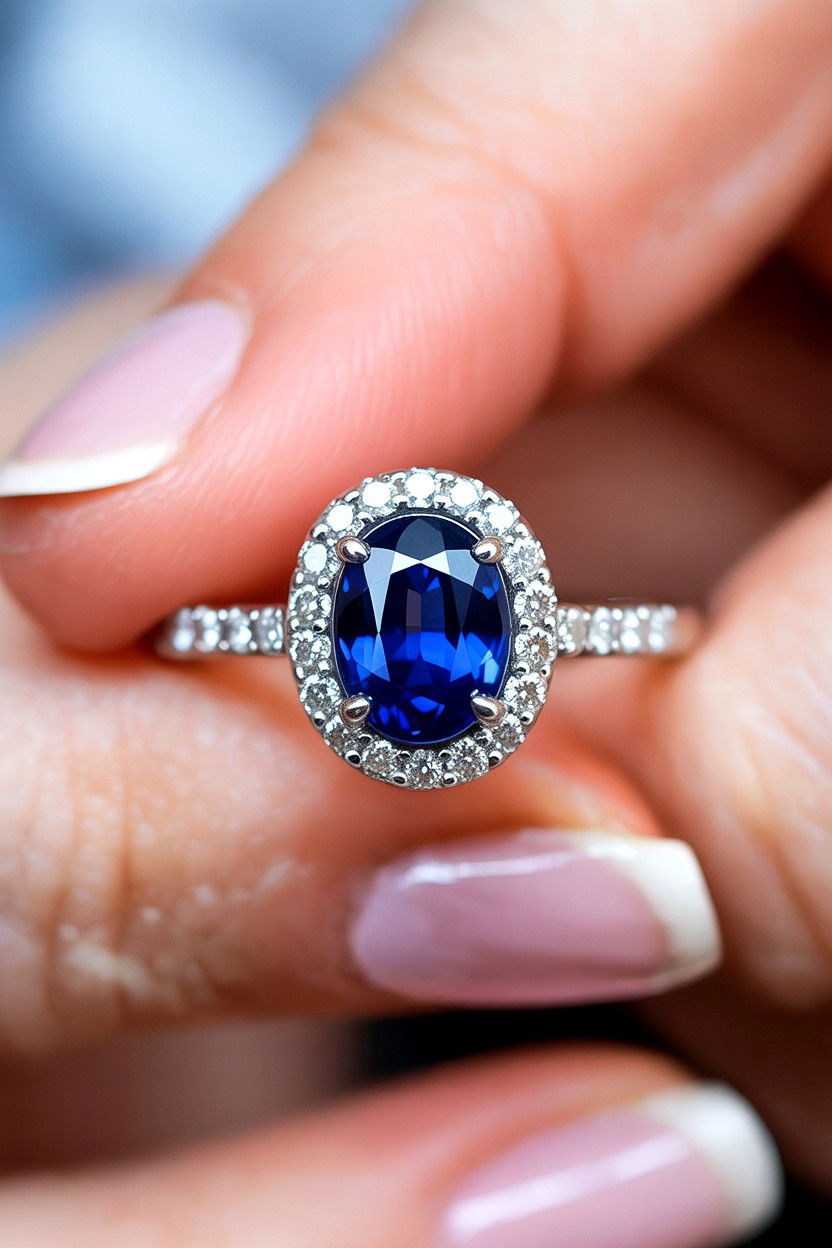 Sapphire Ring - 25 Valentine's Day Promise Ring Ideas