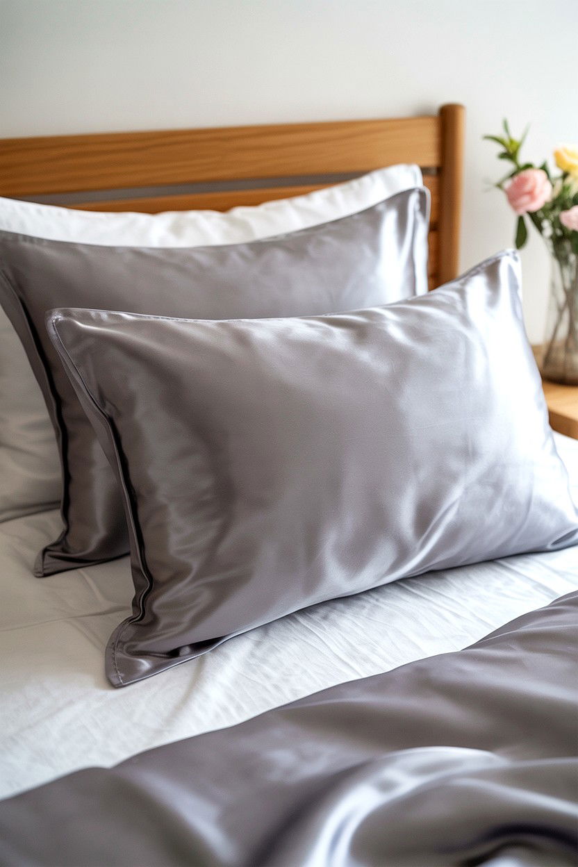 Satin Pillowcase Set - 25 Valentine's Day Spa Gift Basket Ideas