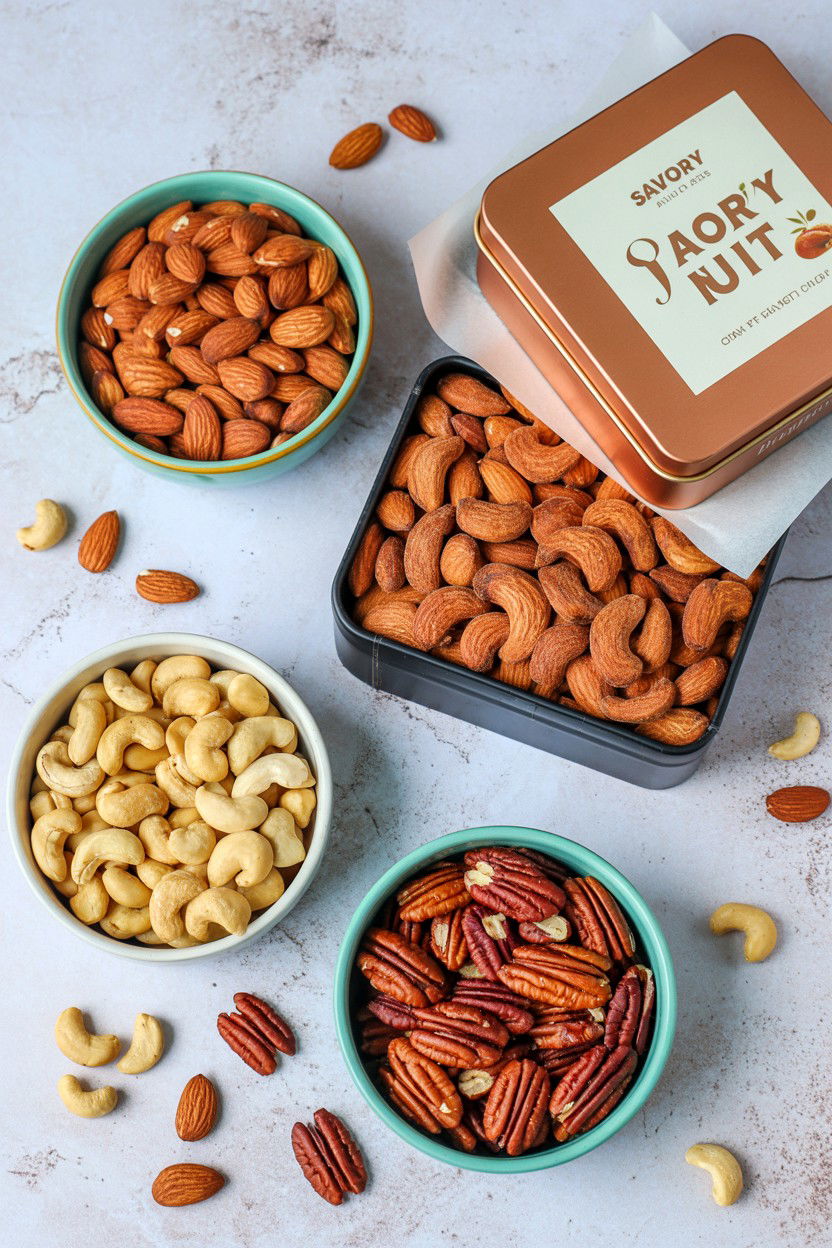 Savory Nut Selection - 25 Valentine's Day Gourmet Gift Basket Ideas