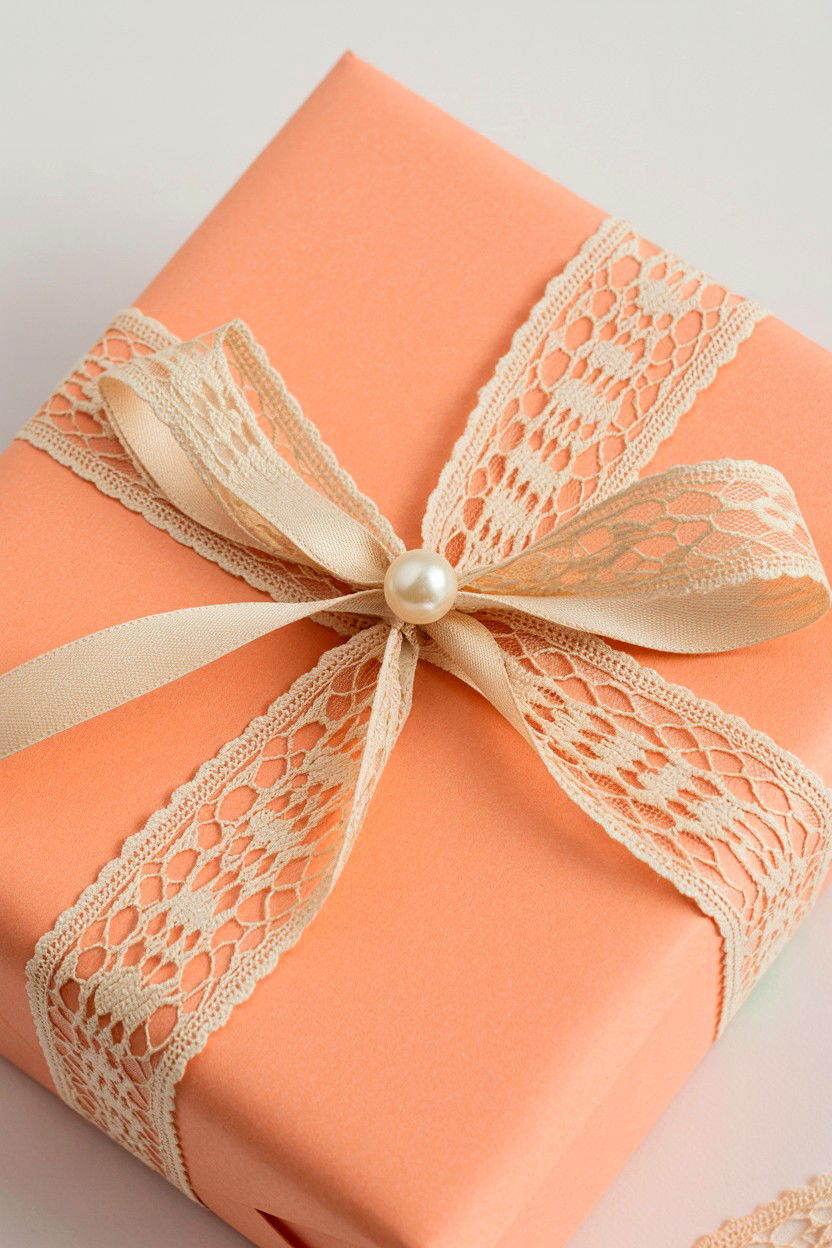Scalloped Edge Gift Wrap - 25 Valentine's Day Wrapping Paper Ideas