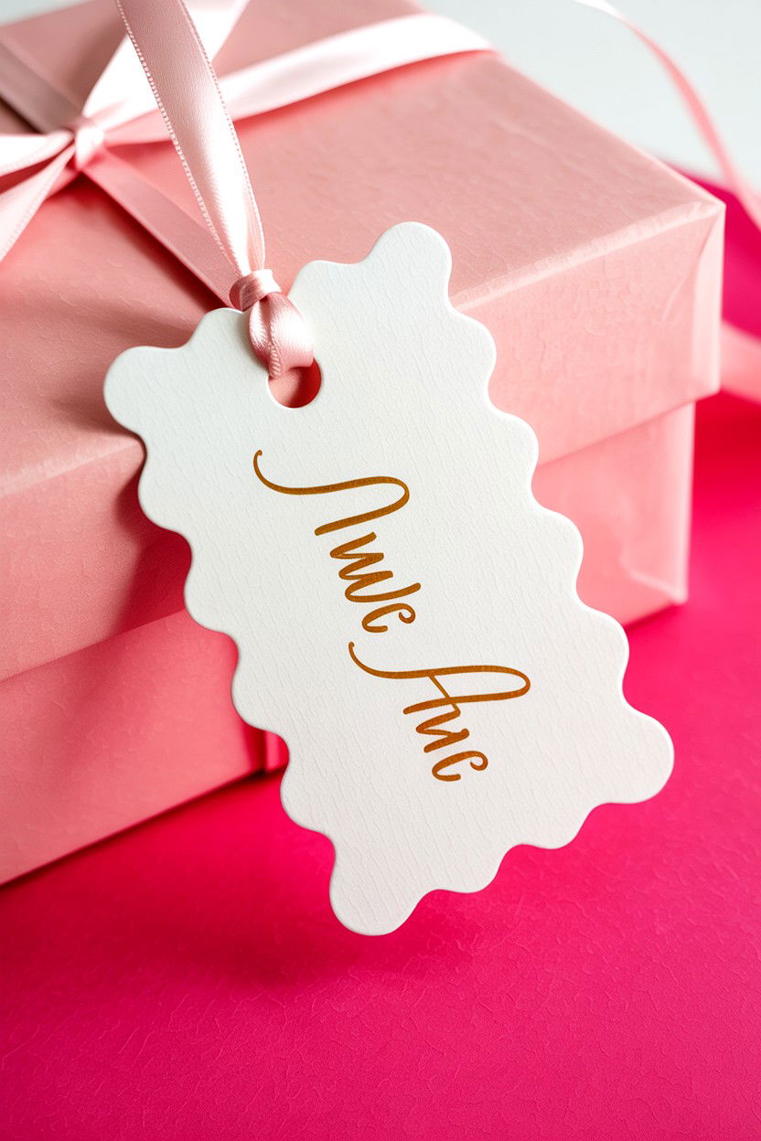 Scalloped Edge Tag - 25 Valentine's Day Packaging Ideas