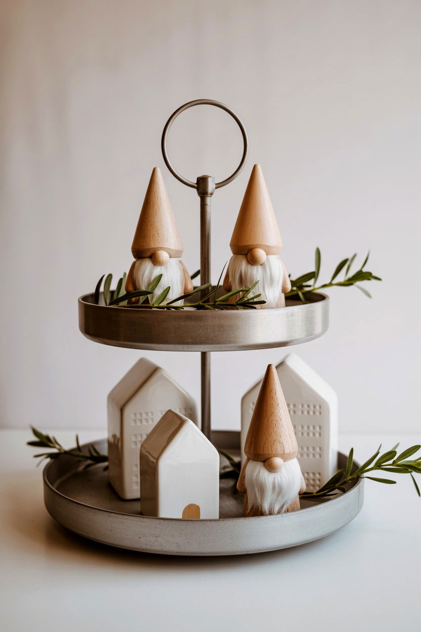 Scandi Valentine Decor - 25 Neutral Valentine's Day Tiered Tray Ideas