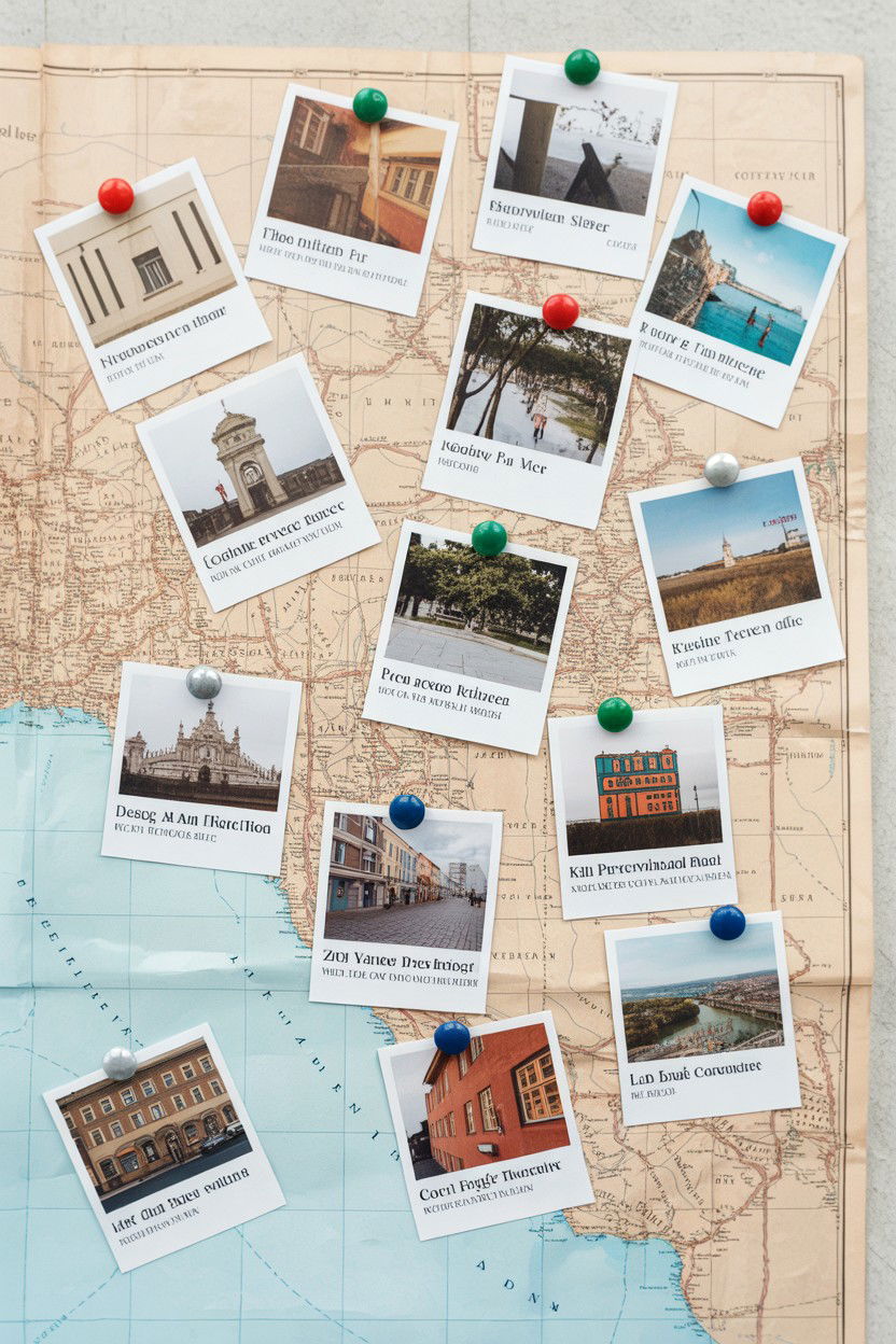 Scavenger Hunt Photo Map - 25 Valentine's Day Photo Collage Ideas