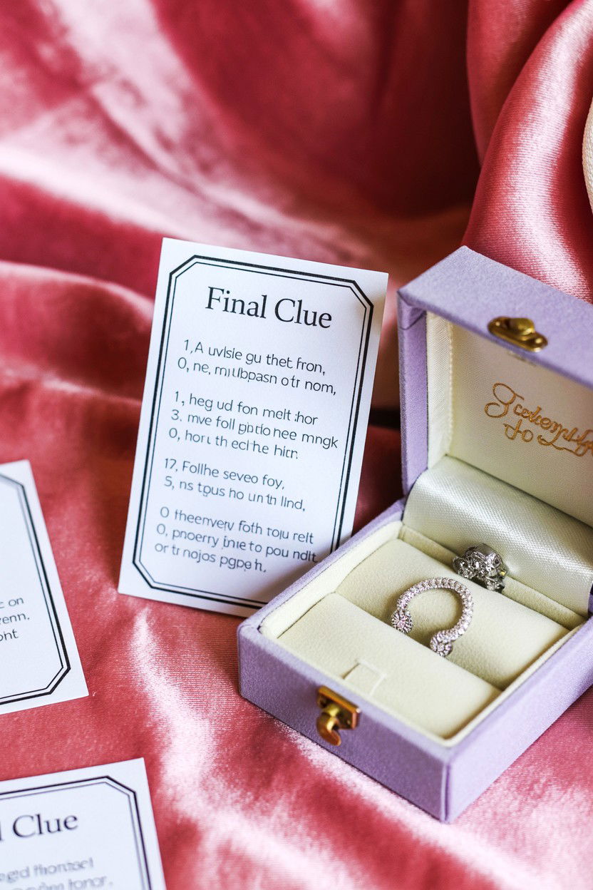 Scavenger hunt clues for jewelry - 25 Valentine's Day Scavenger Hunt Ideas