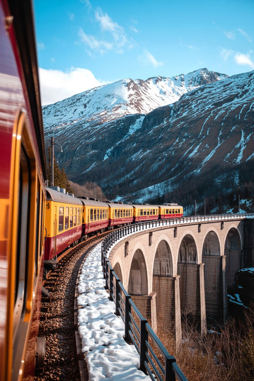 Scenic Train Journey - 25 Valentine's Day Ideas for Adventure Lovers