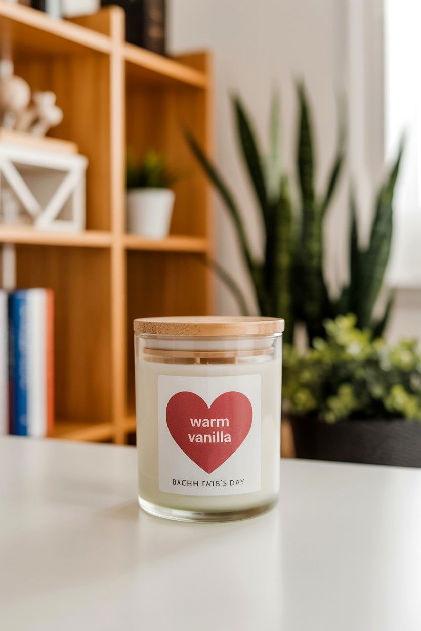 Scented Candle - 25 Budget Teacher Valentine's Day Gift Ideas