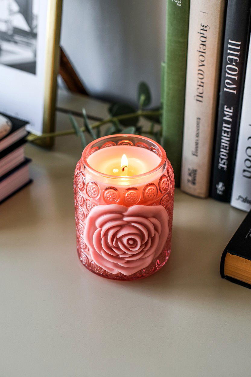 Scented Candle - 25 Valentine's Day Desk Surprise Ideas
