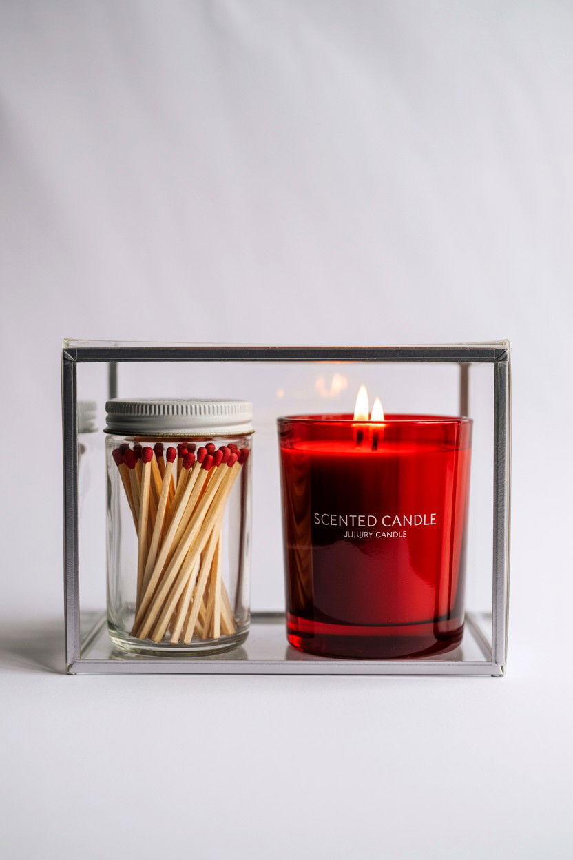 Scented Candle Box - 25 Valentine's Day Clear Box Ideas