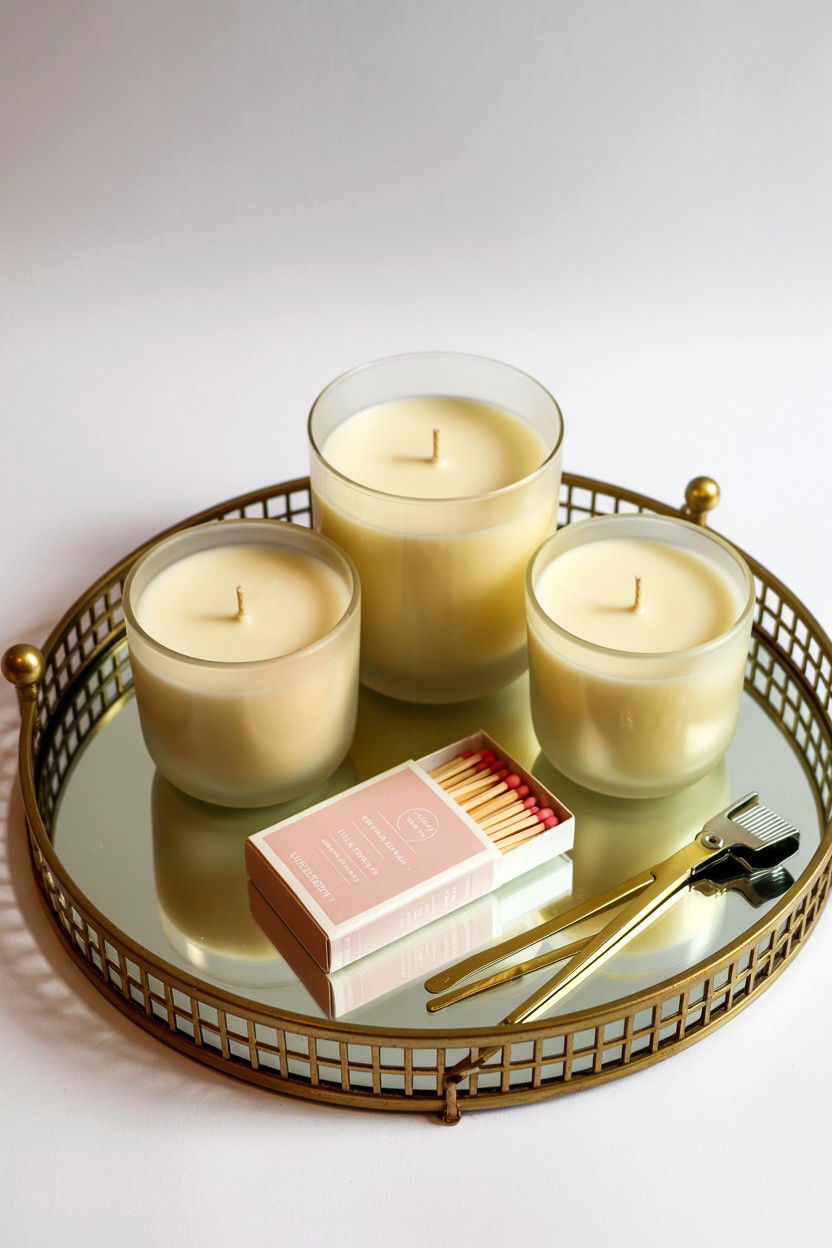 Scented Candle Set - 25 Valentine's Day Luxury Gift Basket Ideas
