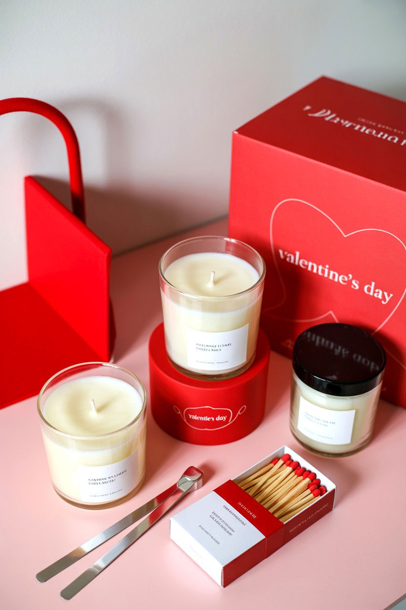 Scented Candle Set - 25 Valentine's Day Box Surprise Ideas