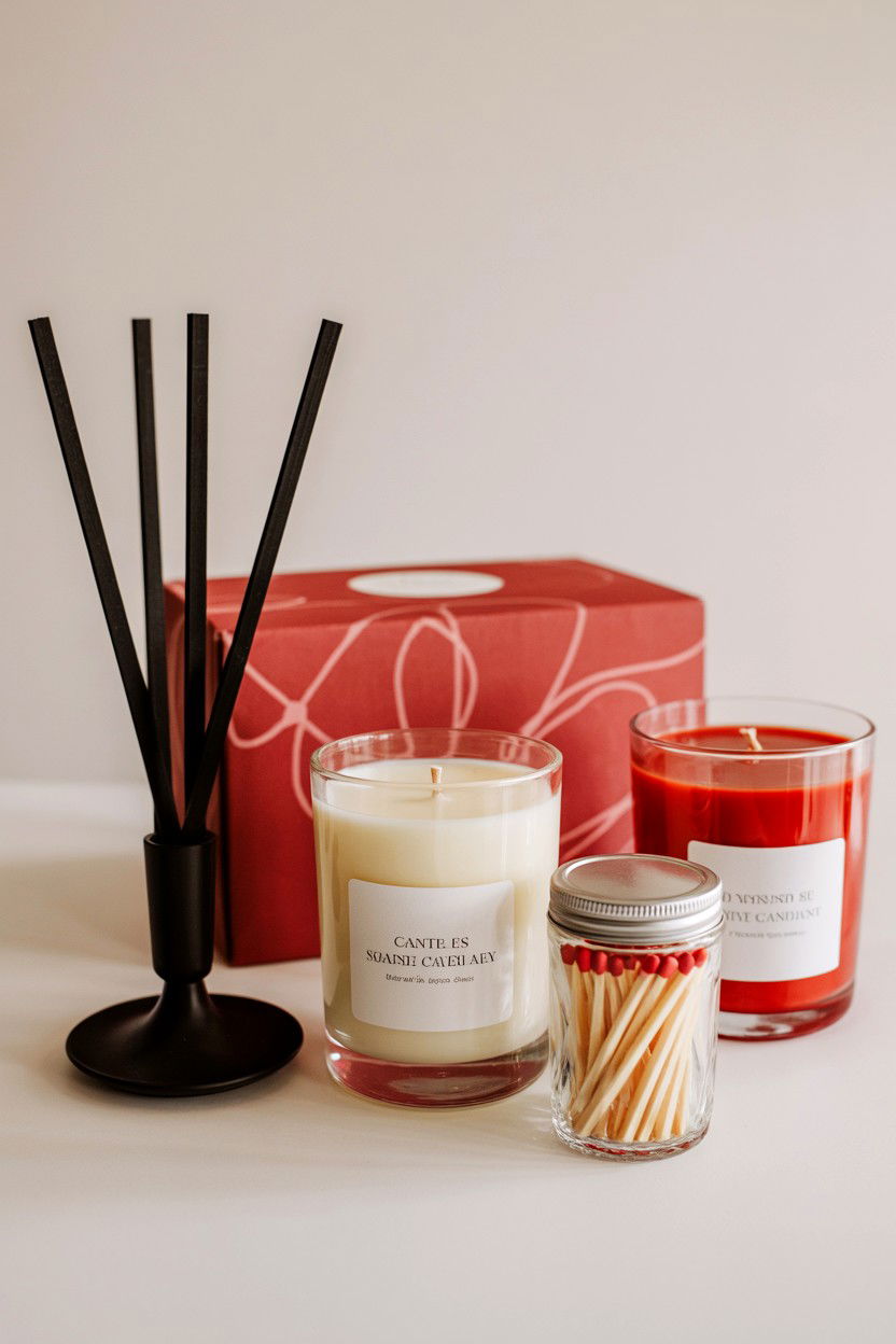 Scented Candle Set - 25 Valentine's Day Care Package Ideas for Her