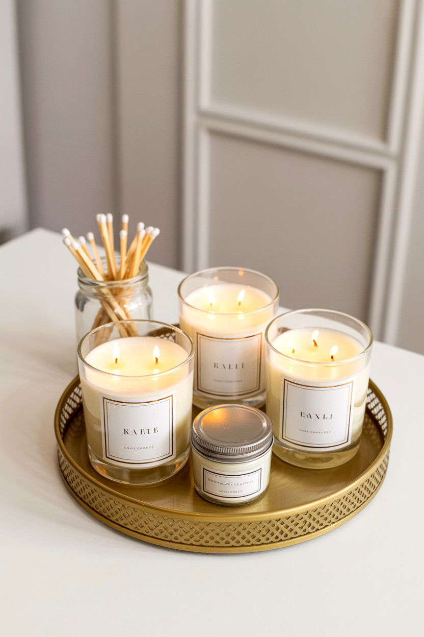 Scented Candle Set - 25 Valentine's Day Doorbell Surprise Ideas