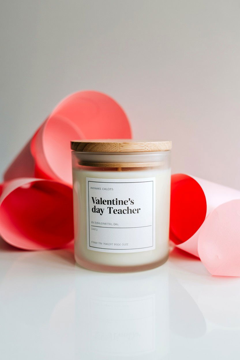 Scented Soy Candle - 25 Valentine's Day Gifts for Teachers