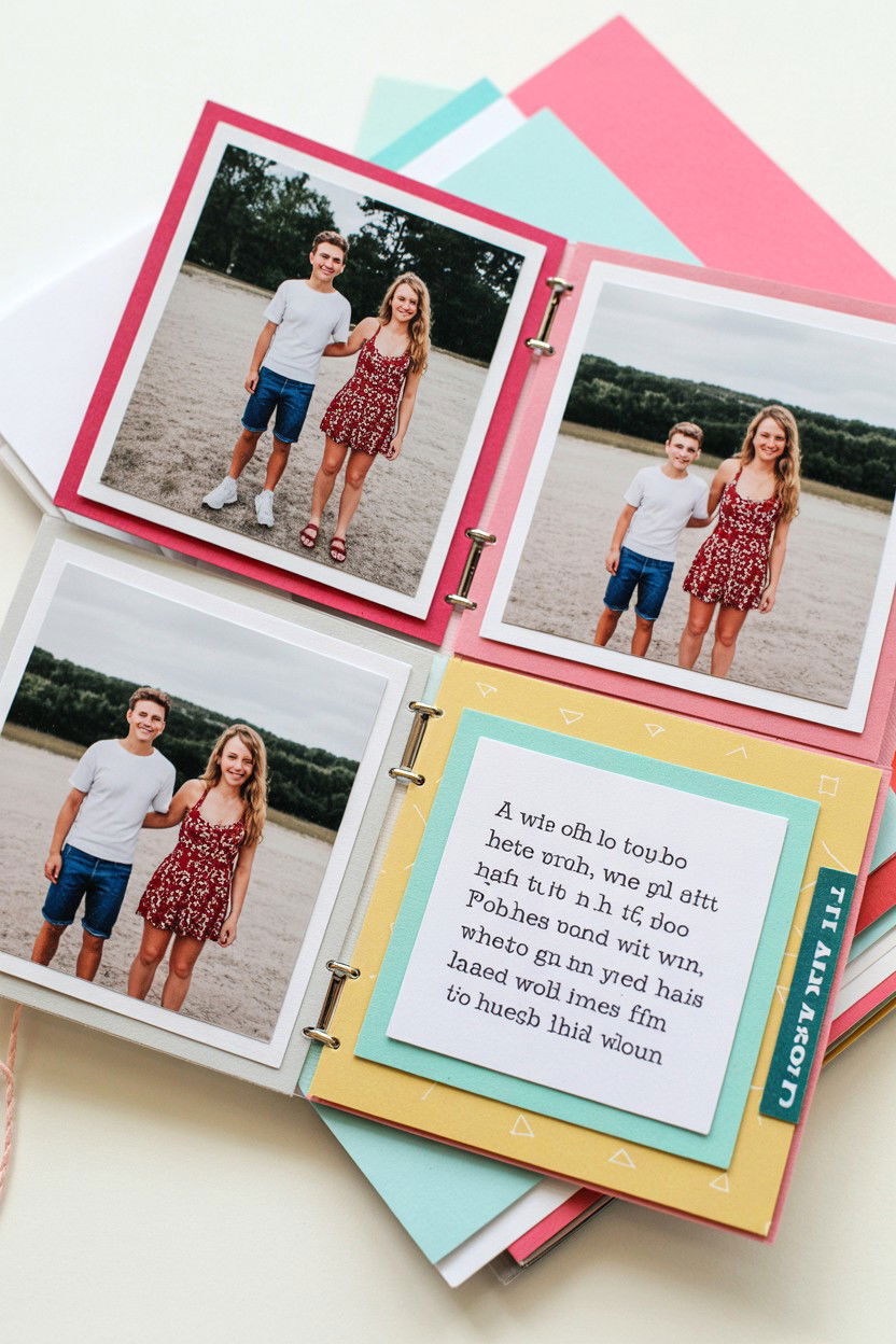 Scrapbook Flip Flap Layout - 25 Valentine's Day Scrapbook Layout Ideas