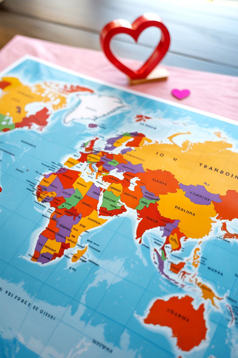 Scratch Off Map - 25 Valentine's Day Map Gift Ideas