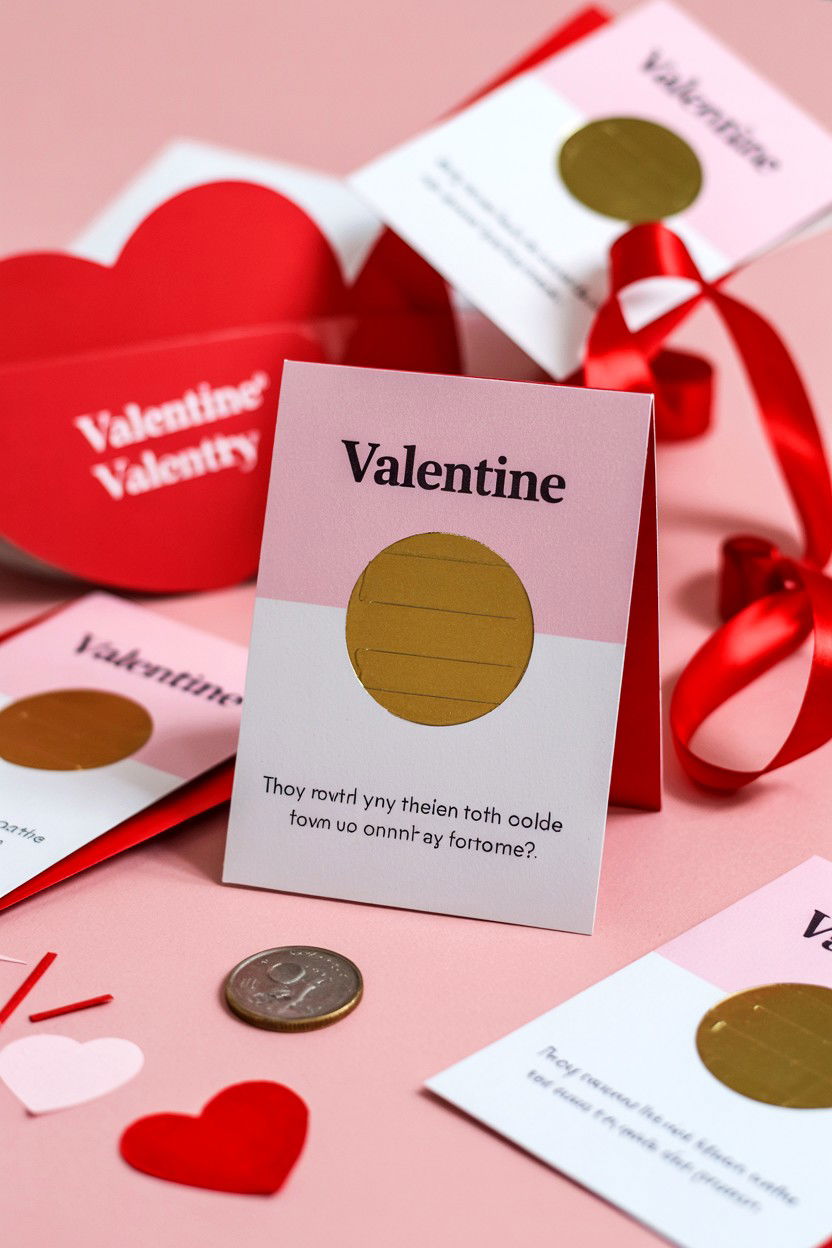 Scratch Off Valentine Cards - 25 Valentine's Day Stationery Ideas