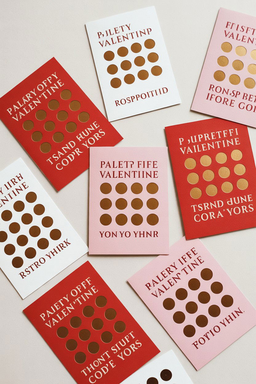 Scratch Off Valentine Cards - 25 Valentine's Day Countdown Calendar Ideas