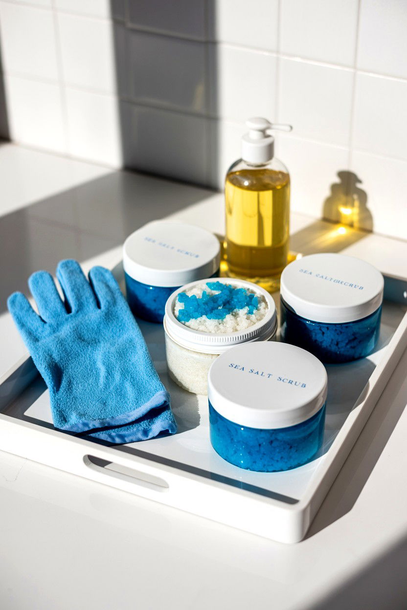 Sea Salt Scrub Kit - 25 Valentine's Day Bath Gift Basket Ideas