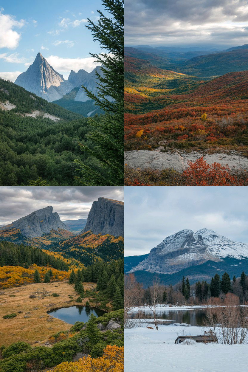 Seasonal Nature Photo Blend - 25 Valentine's Day Photo Collage Ideas