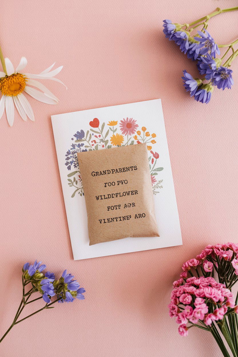 Seed Packet Card - 25 Valentine's Day Cards for Grandparents