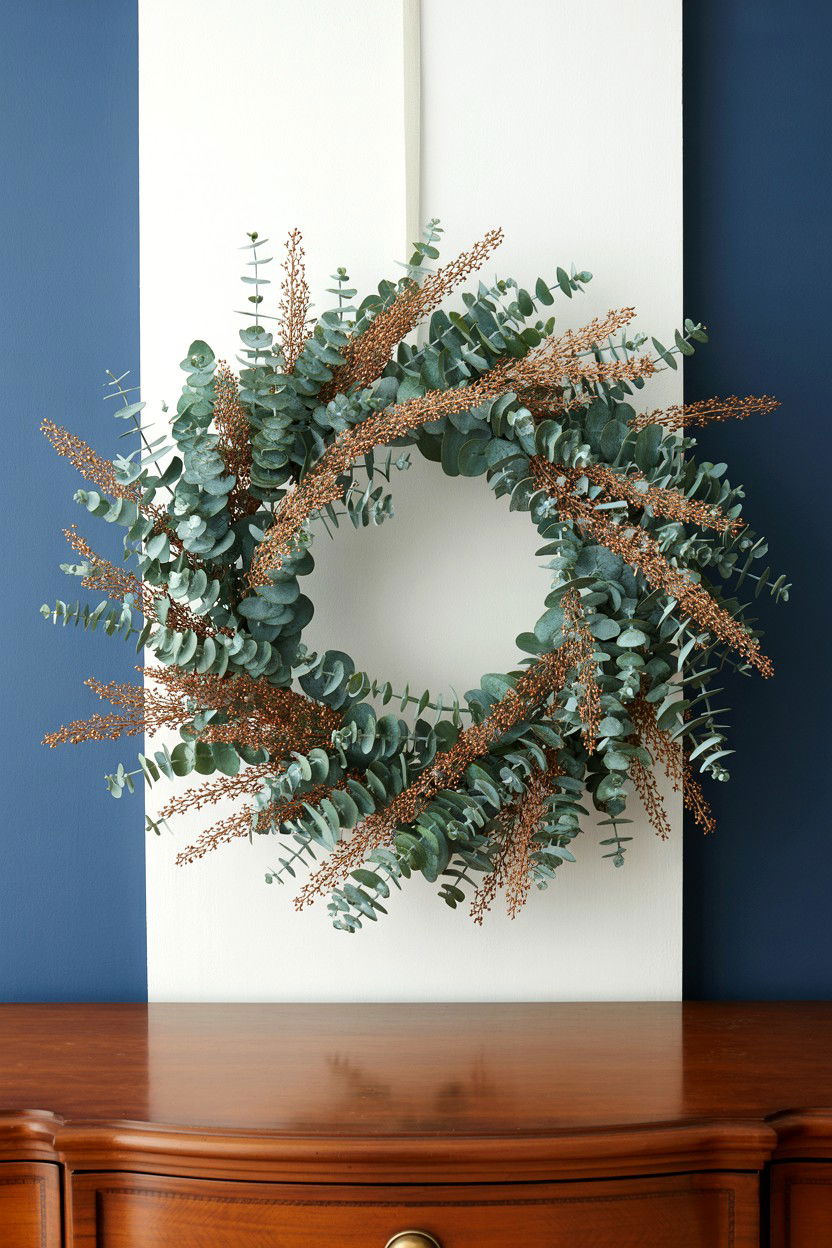 Seeded Eucalyptus Wreath Decor - 25 Eucalyptus Valentine's Day Wreath Ideas