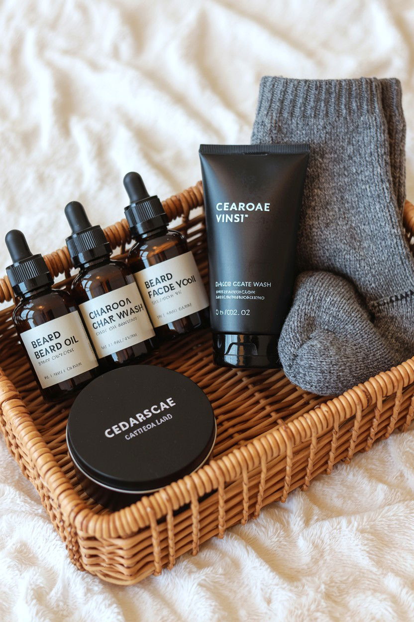 Self Care Gift Basket For Men - 25 Valentine's Day Romantic Gift Basket Ideas