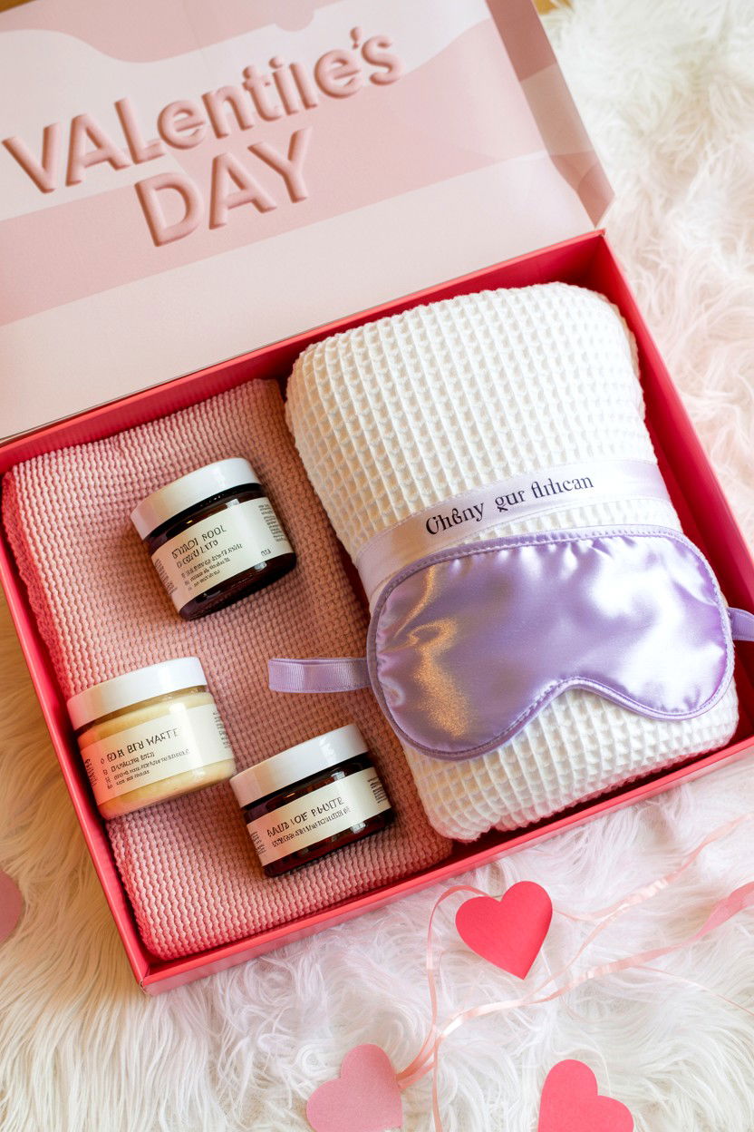 Self Care Spa Box - 25 Valentine's Day Care Package Ideas for Her
