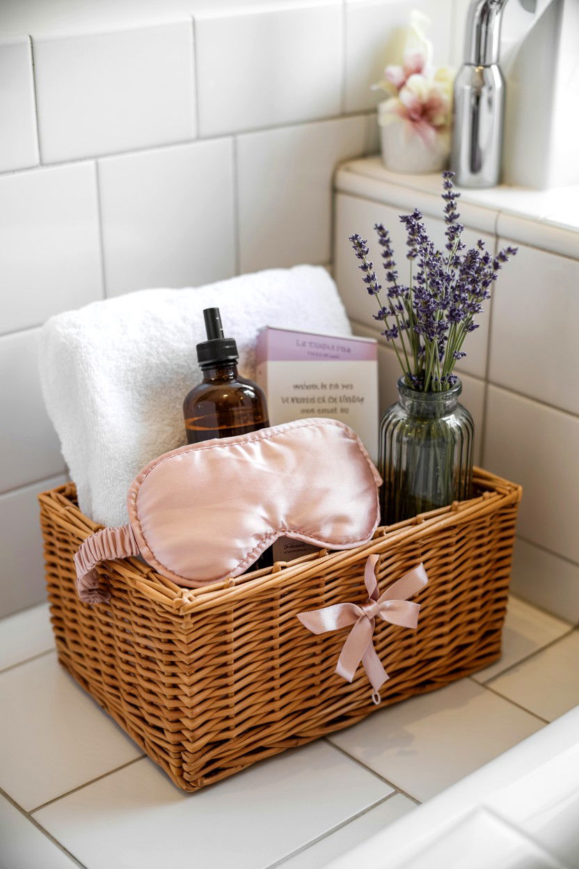Self Care Tea Basket - 25 Valentine's Day Tea Gift Basket Ideas
