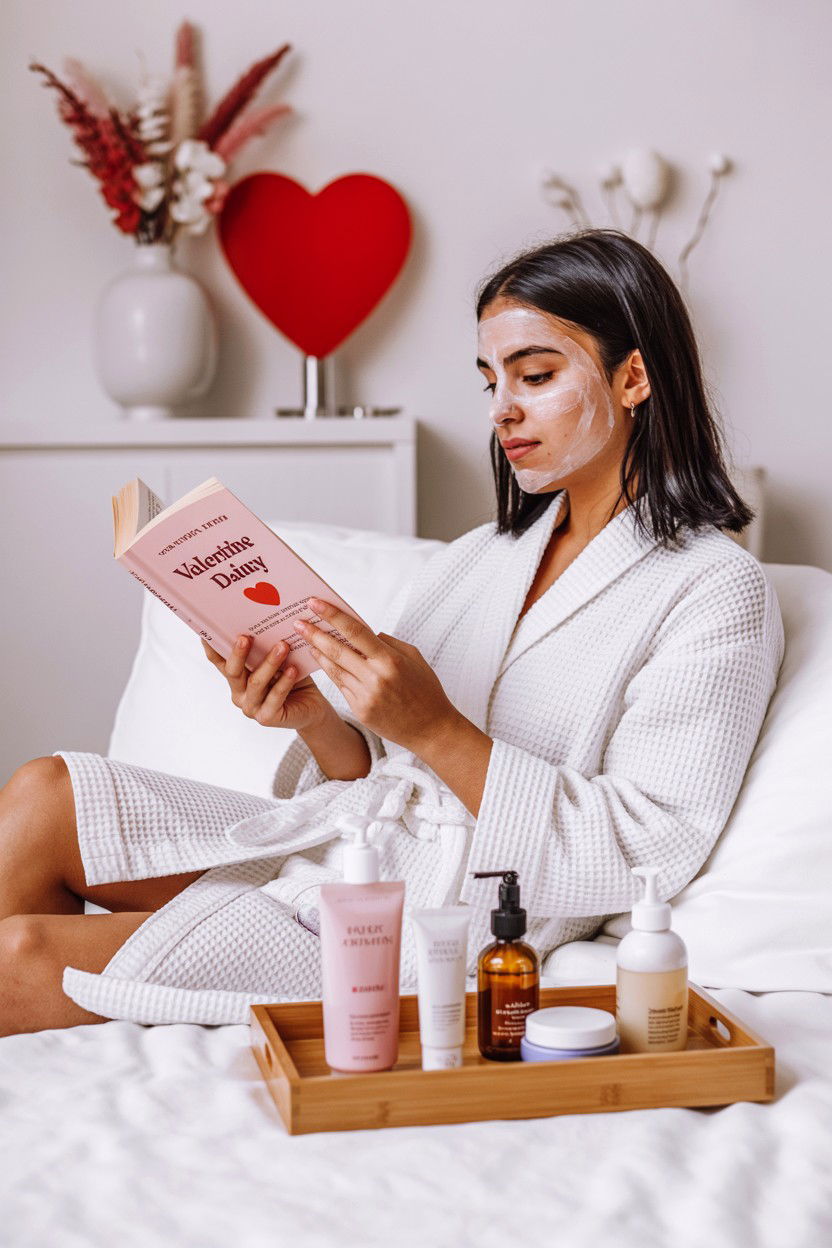 Self Care Valentines Day Routine - 25 Valentine's Day Ideas for College Students