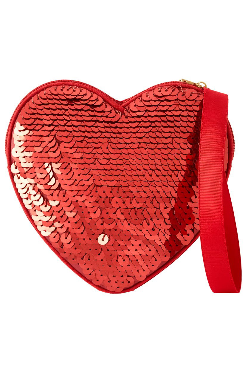 Sequin Heart Pouch - 25 Valentine's Day Pouch Ideas