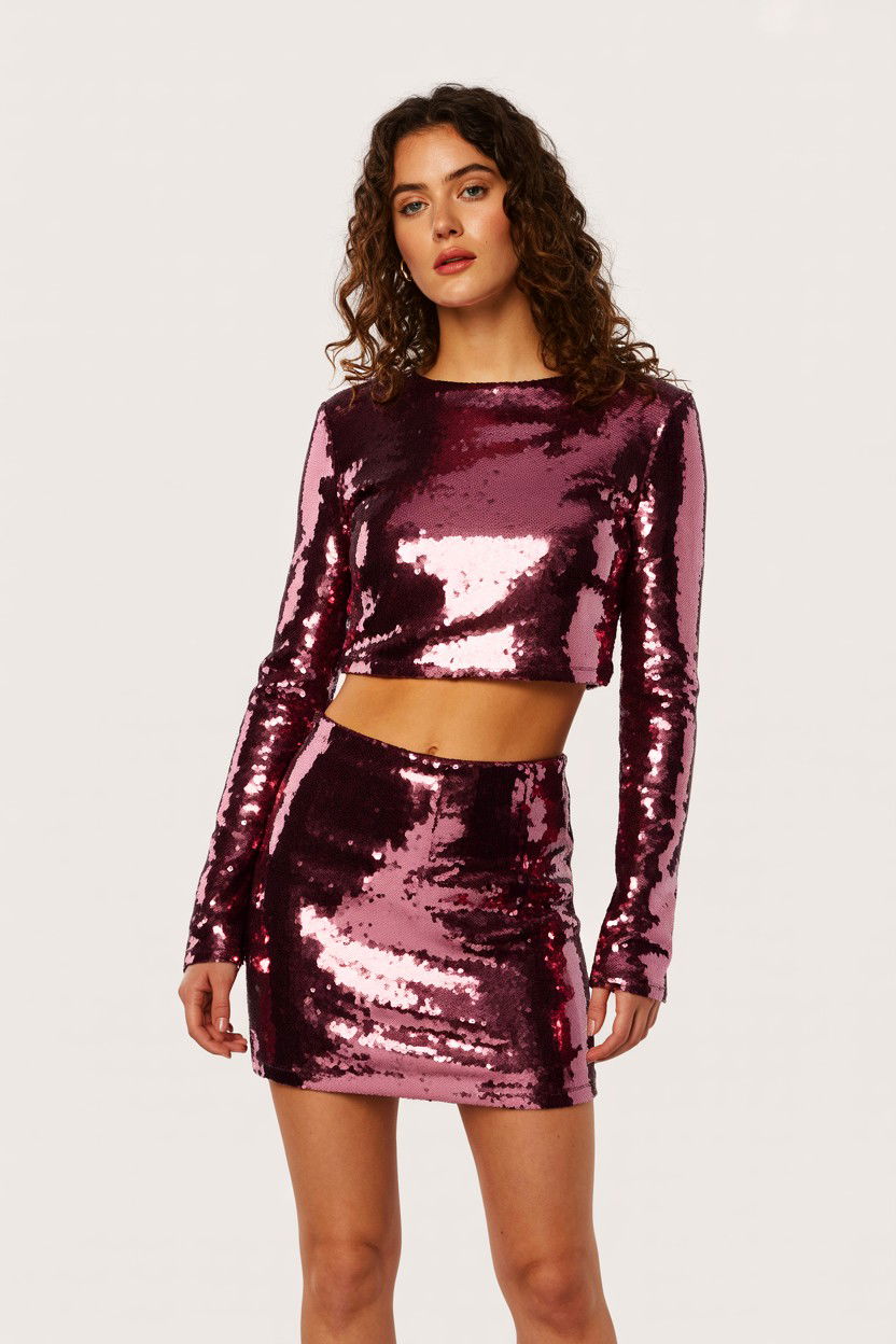 Sequin Two Piece - 25 Valentine's Day Matching Set Ideas