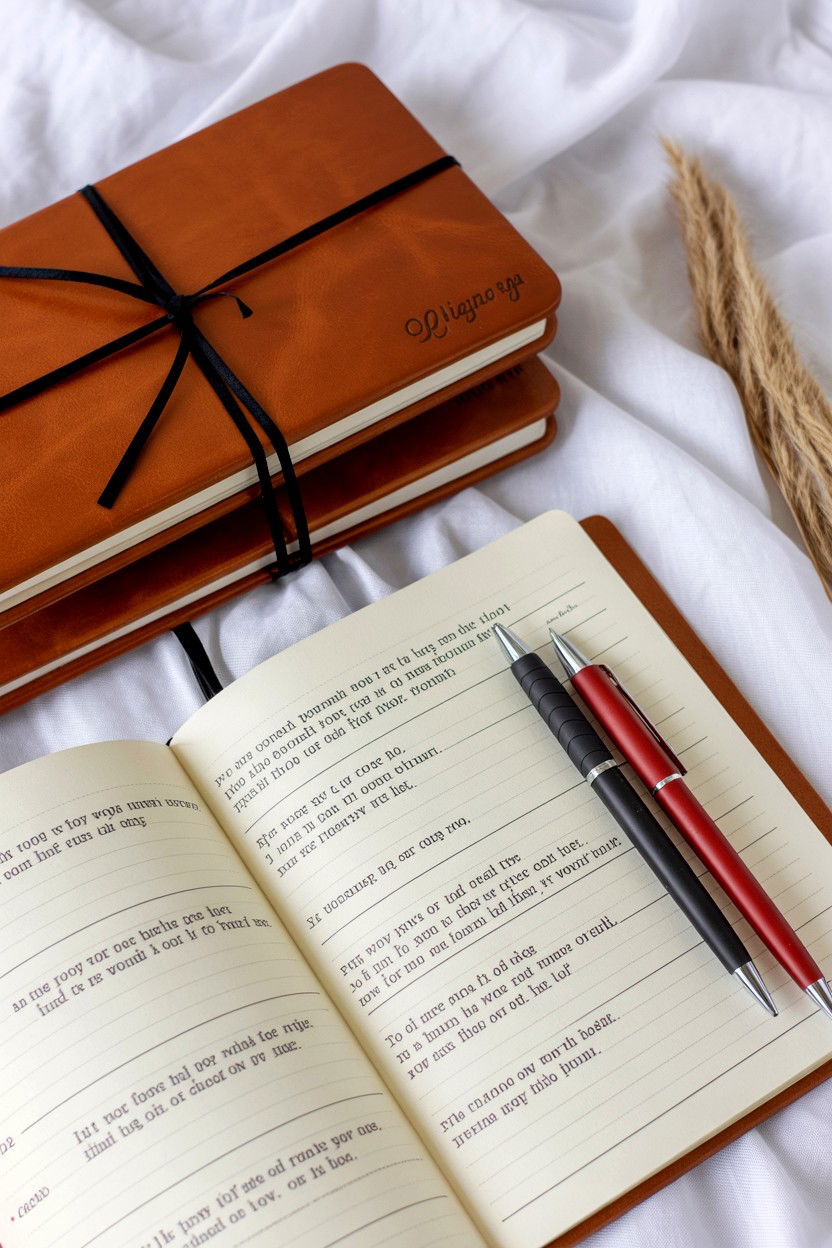 Shared Journal For Couples - 25 Long Distance Valentine's Day Ideas