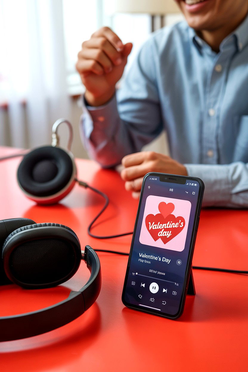 Shared Music Playlist - 25 Long Distance Valentine's Day Video Call Ideas
