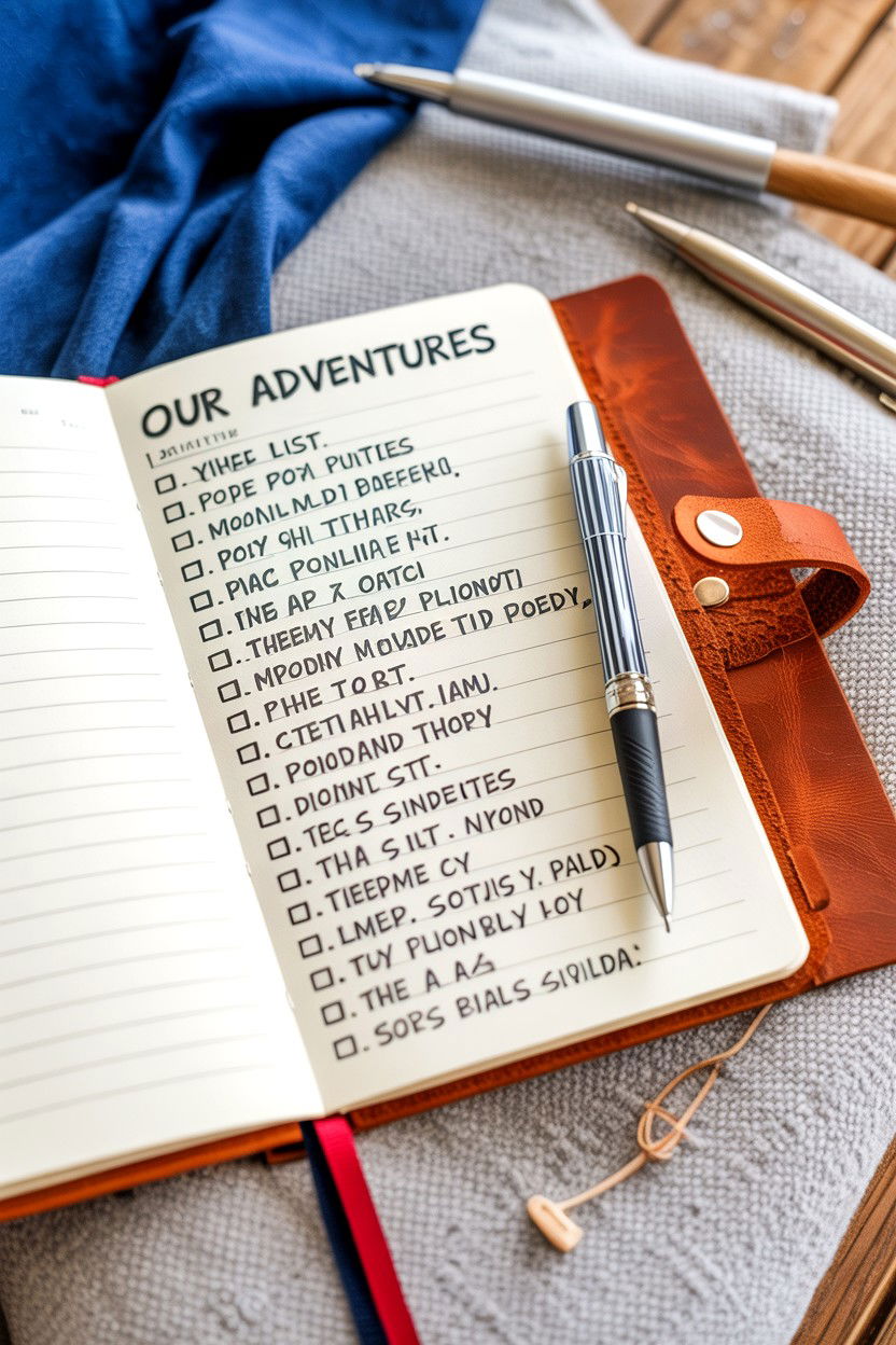 Shared bucket list - 25 Valentine's Day Thoughtful Gesture Ideas