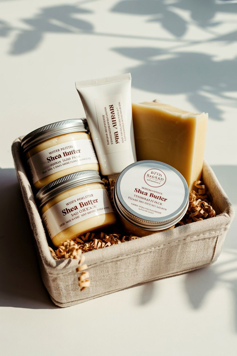 Shea Butter Pamper Pack - 25 Valentine's Day Bath Gift Basket Ideas