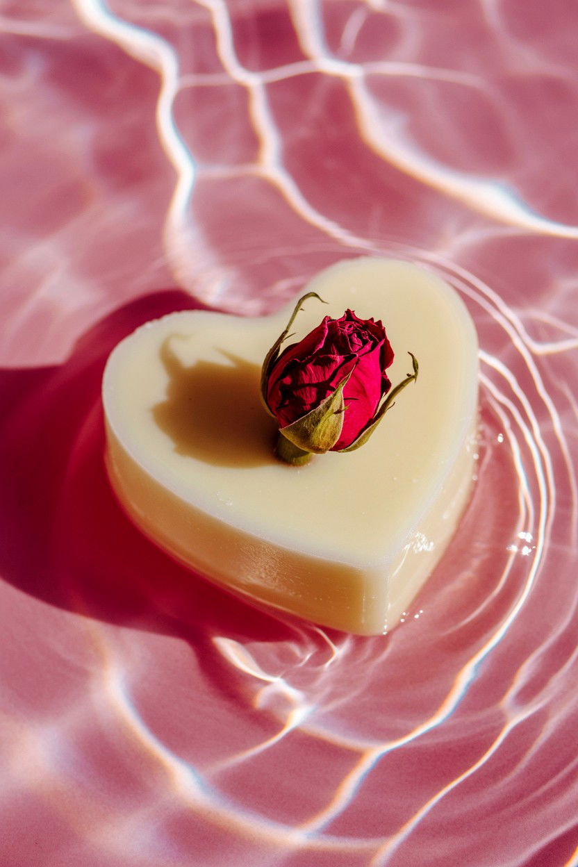 Shea butter bath melt - 25 Valentine's Day Bubble Bath Ideas