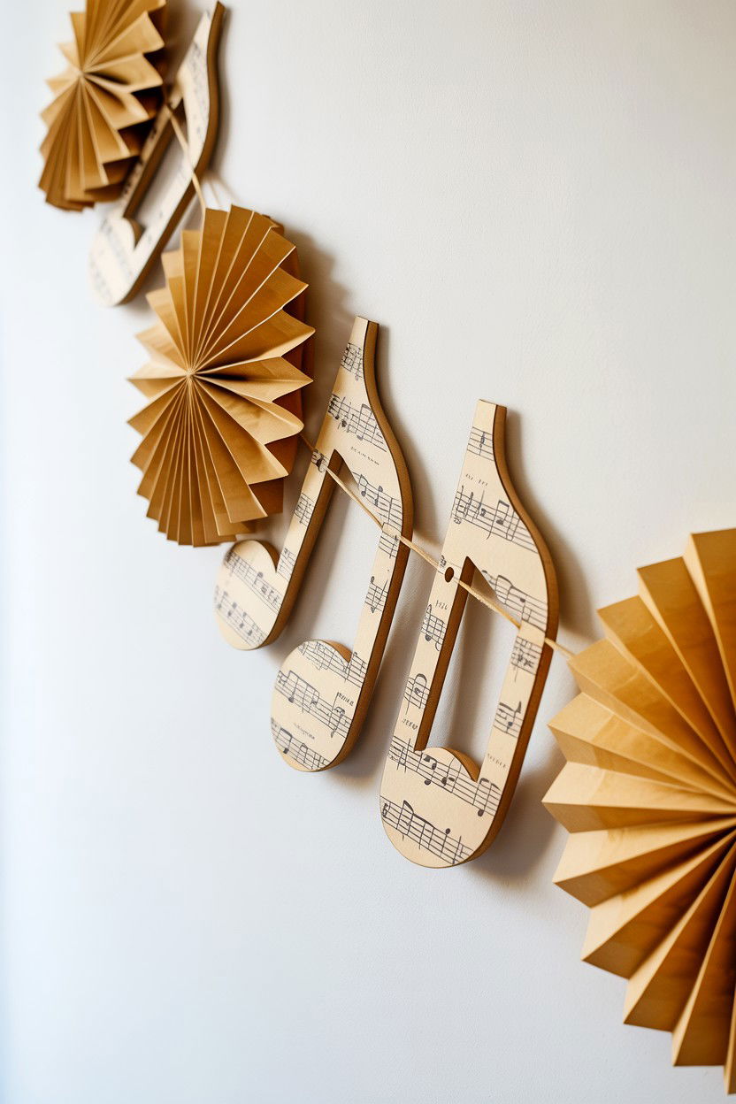 Sheet Music Garland - 25 Valentine's Day Garland Ideas