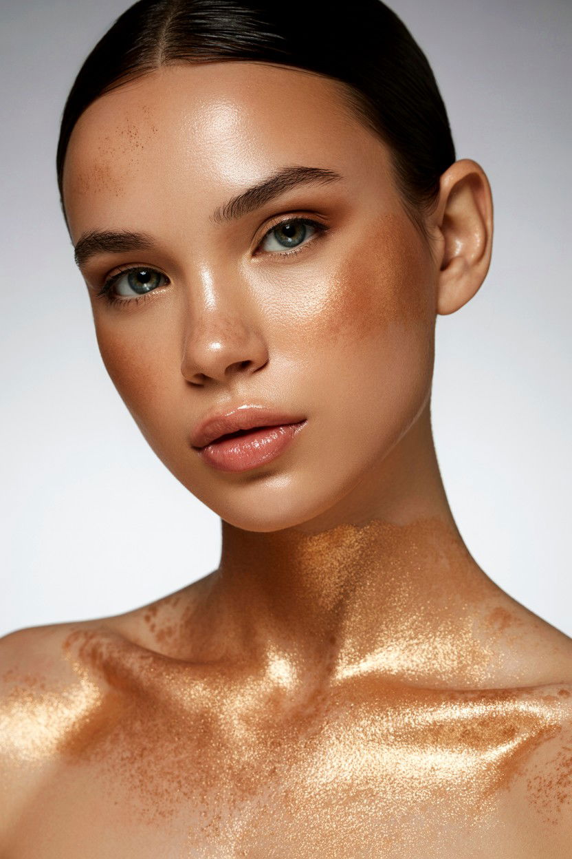 Shimmer Bronzer Look - 25 Valentine's Day Bronzer Looks
