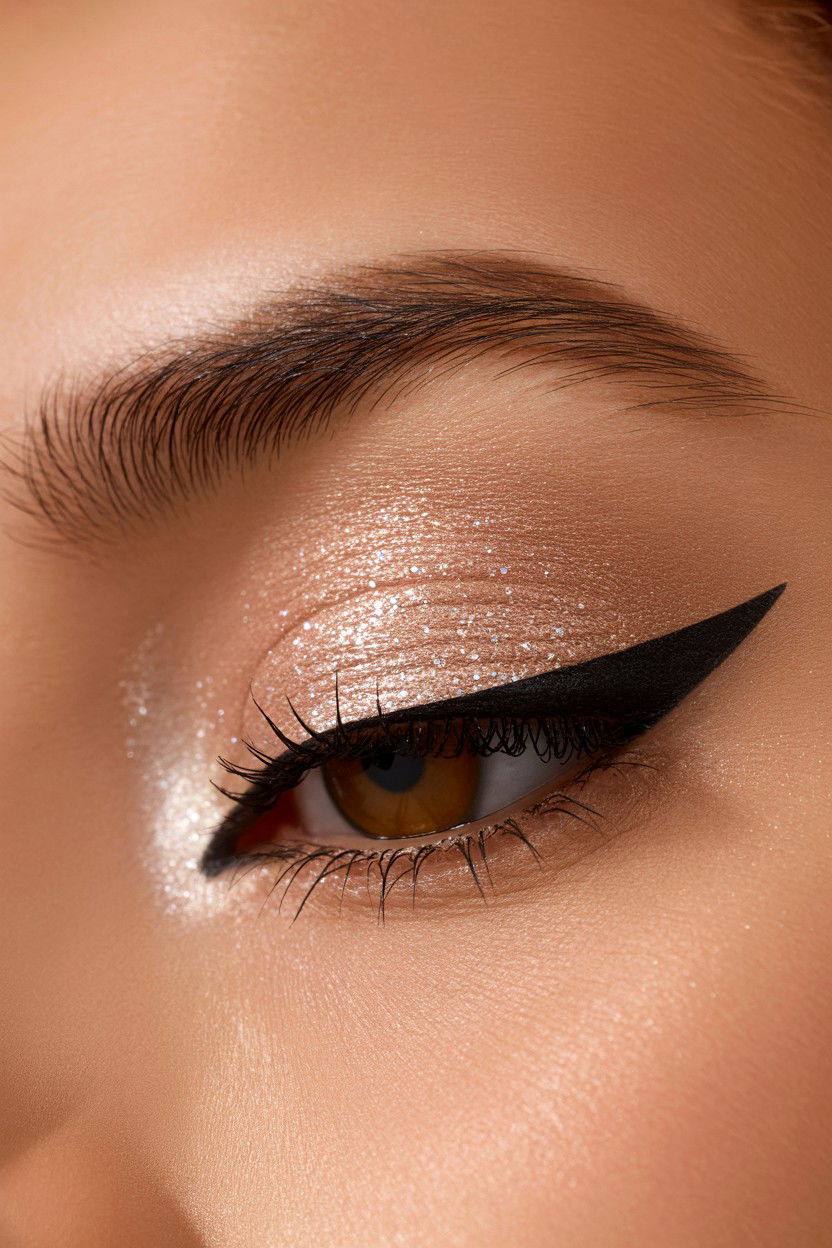 Shimmer fox eye shadow - 25 Valentine's Day Fox Eye Makeup