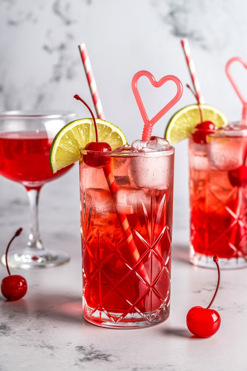 Shirley Temple - 25 Valentine's Day Non Alcoholic Drink Ideas