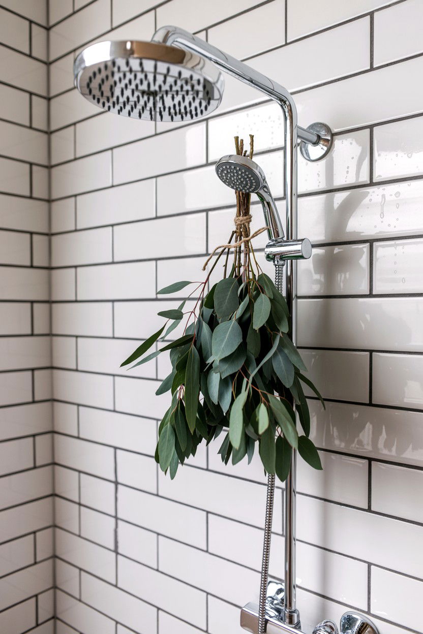 Shower eucalyptus bundles - 25 Valentine's Day Spa Day Ideas