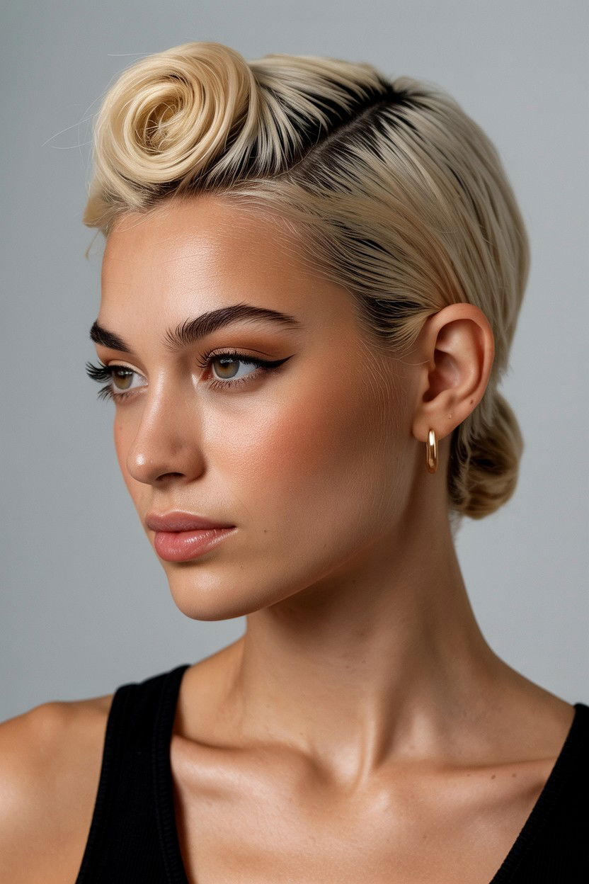 Side Swept French Twist - 25 Valentine's Day Side Swept Hair Ideas