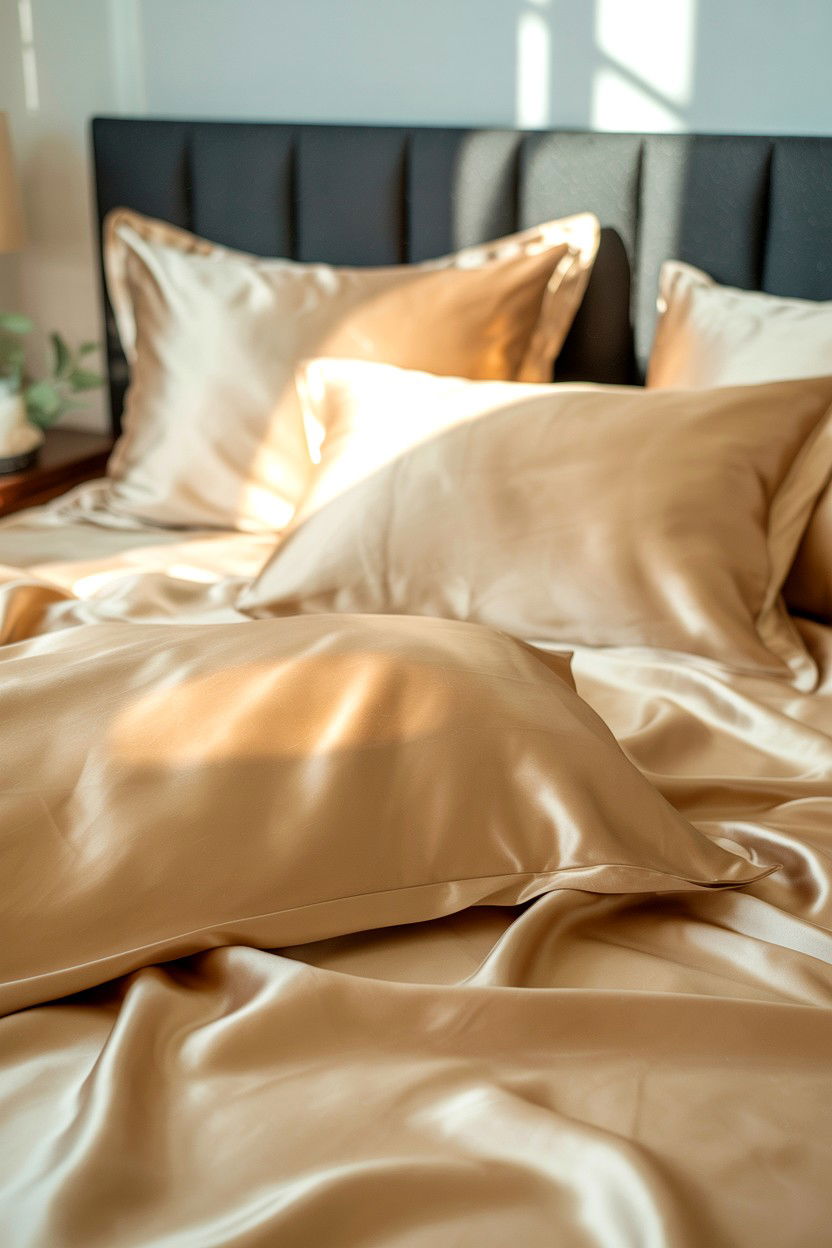 Silk Bedding - 25 Single Valentine's Day Self Care Ideas