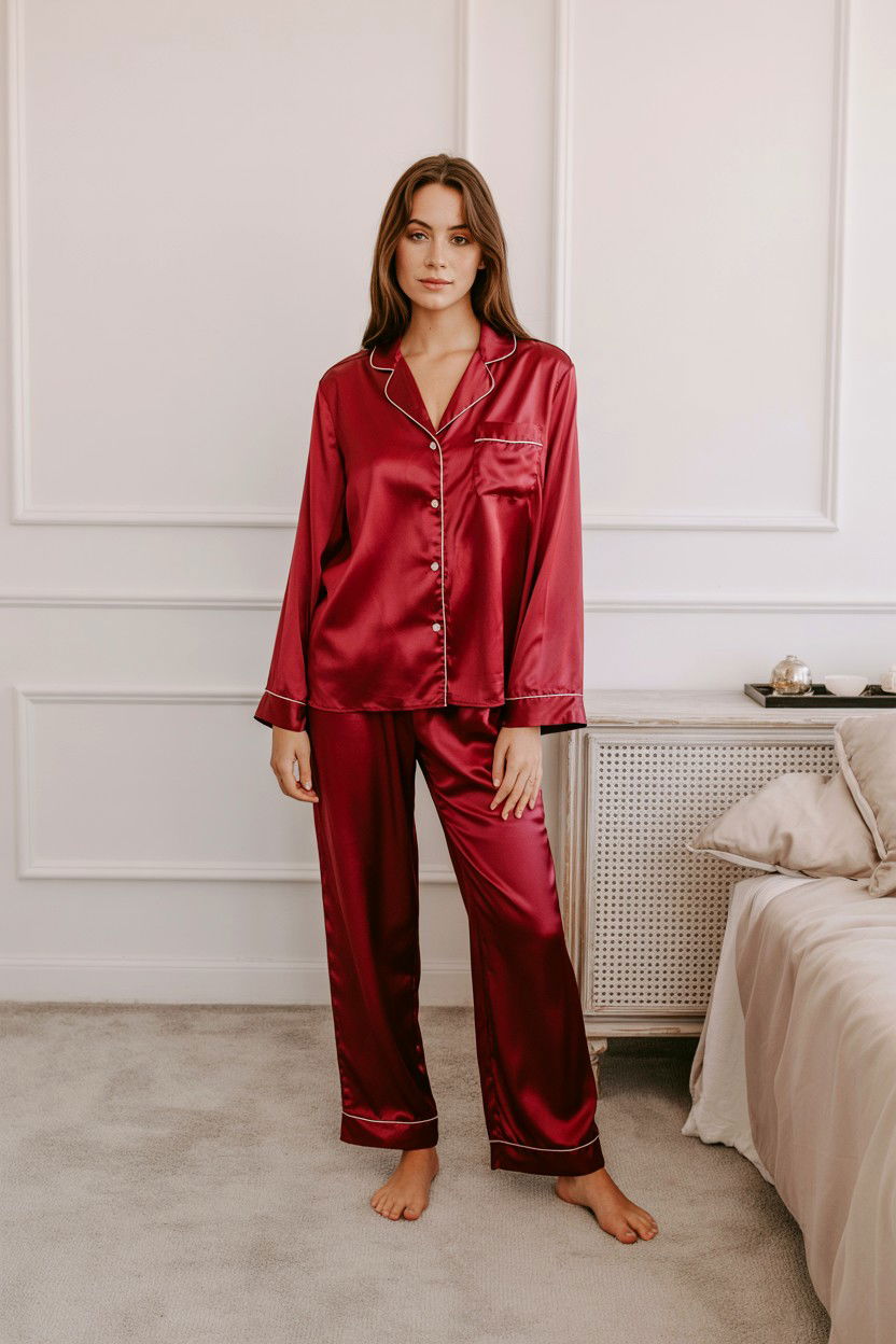 Silk Pajama Set - 25 Romantic Gifts for Wife on Valentine's Day